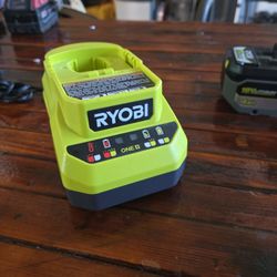 Ryobi + one  Charging Dock and 18V / 4Ah Lithium Battery
