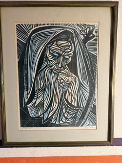 Irving Amen Wood Carved Painted