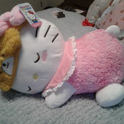 Sleeping Hello Kitty Plush