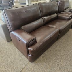 100%Real Leather Comfortable Sofa 