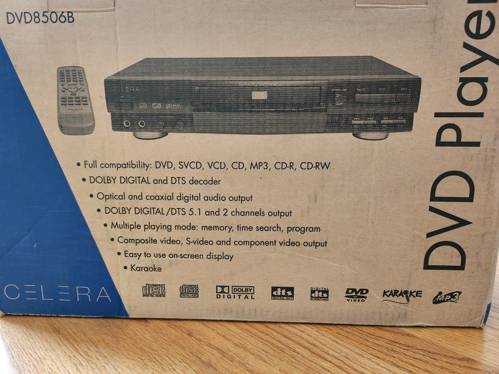 DVD Player- CELERA Model 8506B Brand New