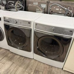 Kenmore elite mega capacity washer and dryer set electric with warranty