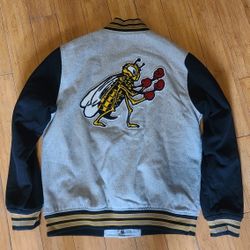 Vans Checkerboard Research Varsity Jacket Men's Size Medium 