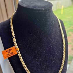 925 Over 18k Vermeil Chain 