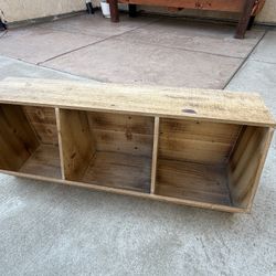Wood cubbies