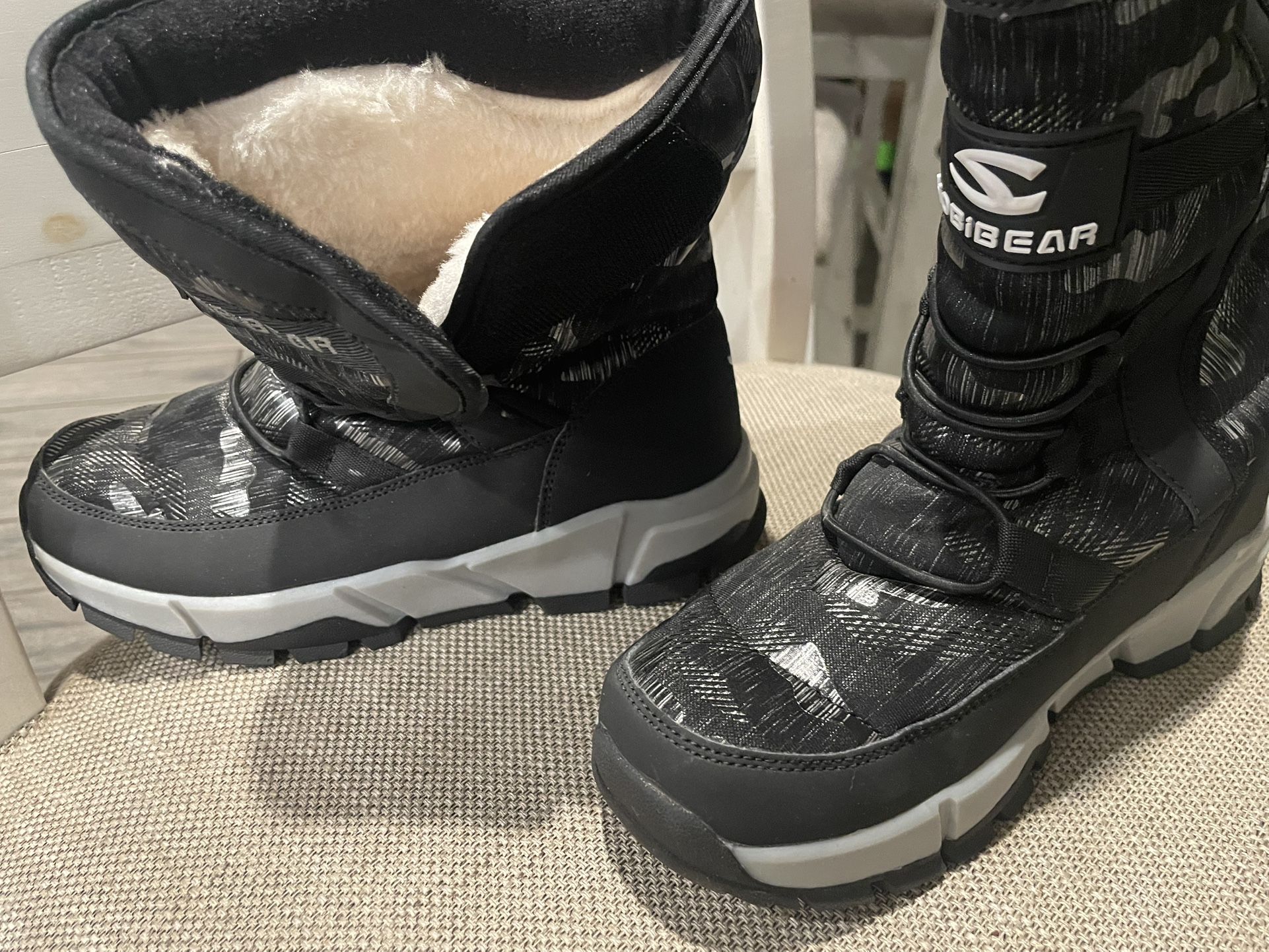 Kids Winter Snow Boots Waterproof Size 10