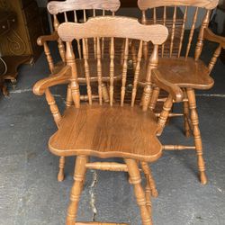 3 Swivel Bar Stools