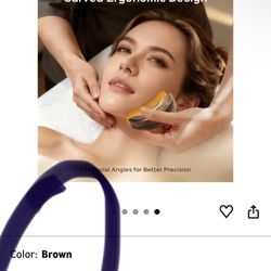 Lymphatic Contour Face Brush, Soft Facial Drainage Massager Tool for Face & Neck Lifting, Jawline Chin Sculpting, De-Puff Dry Brushing, Gua Sha Brush,