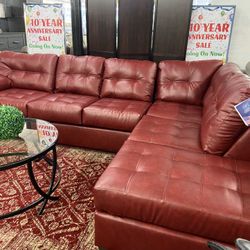 RED SECTIONAL!! Only $50 Down Takes Home 