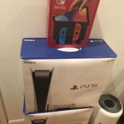 Sony PlayStation 5 Digital Disk Edition And Switch 