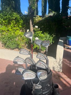 Men’s 11 Golf Club Starter Set- Master Grip Iron Set Stiff Flex- Needs New Grips
