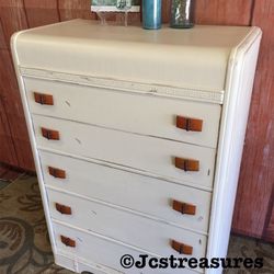 Vintage Wood Dresser 