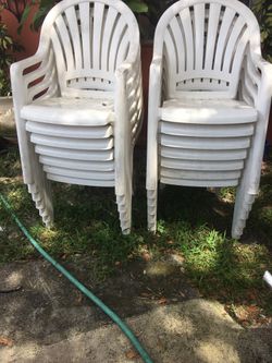 Plastic chairs
