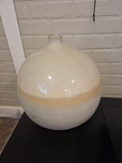 Large Round Ceramic Vase