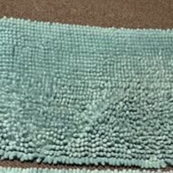 Turquoise Bathroom Rug, 