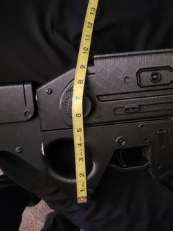 Life size uzi railgun from Murder drones