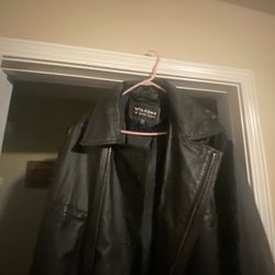 WILSONS LEATHER TRENCH COAT XL