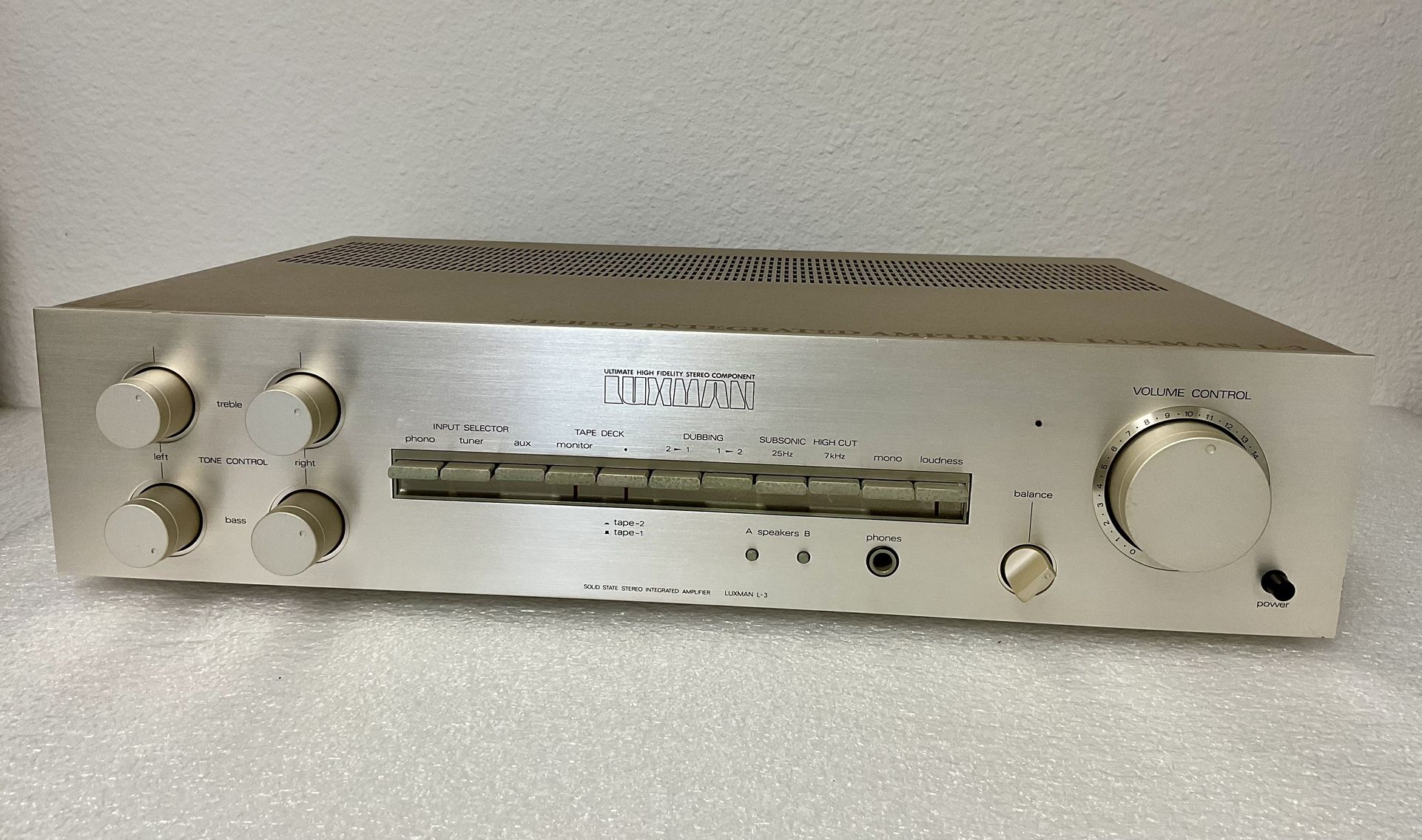 Luxman L-3 Integrated Amplifier