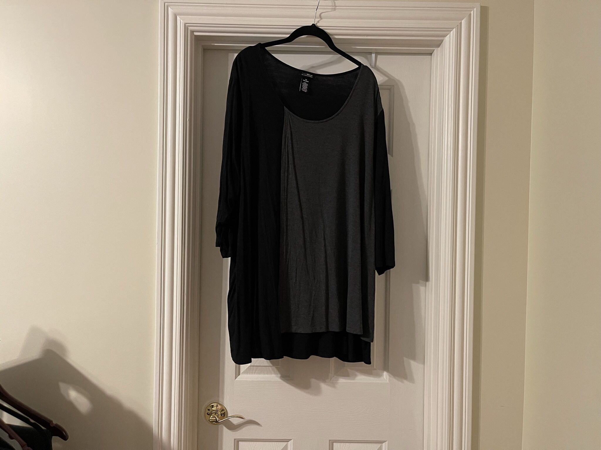 Catherine’s Plus Size Black And Gray Tunic