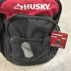 Husky 16” Tool Backpack – Heavy Duty – Hard Bottom – Great Condition 