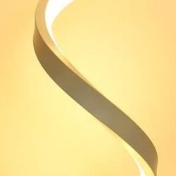 LED Table Lamp, Modern Minimalist Dimmable Spiral Table Lamp (White)