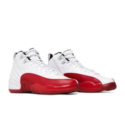 Red and White Jordan 12 Brand New