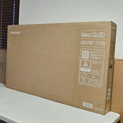 New 55 Inch Neo QLED Samsung Smart TV 4K UHD 2025 Model Q70F With 120 Hz refresh rate. factory sealed. 