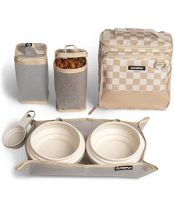 CleverPup Dog Travel Set with Bag and Bowls