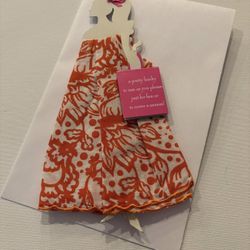 Greeting card vintage in well wishing doll handkerchief mail