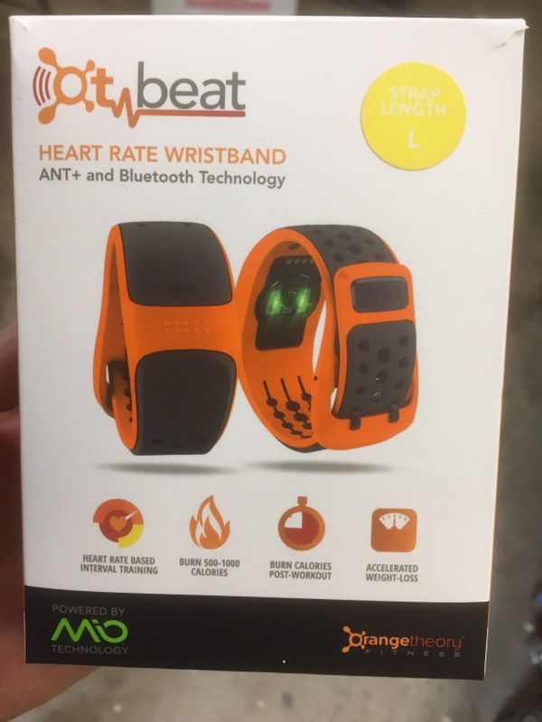 Heart rate wristband (Orange Theory)