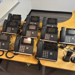 📞 Yealink VOIP Office Phone Bundle – 10 Phones + 2 Wireless Handsets – $500 📞