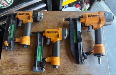 Bostitch Pneumatic Staple Gun Set of 3