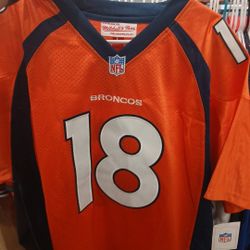 Broncos Manning Large Mitchell And Ness New Jersey 