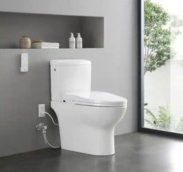 OVE Decors Wilma Elongated Smart Bidet Toilet 1.27 GPF in white