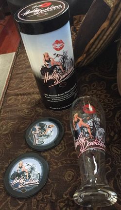 Collectors Harley Davidson Pilsner coaster set