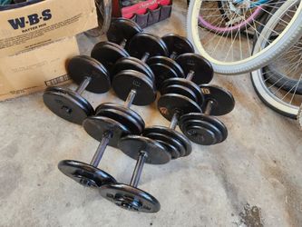 6  Capp Complete Dumbell Sets 20's up to 40's