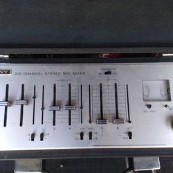 Six Chanel Stereo Mic Mixer