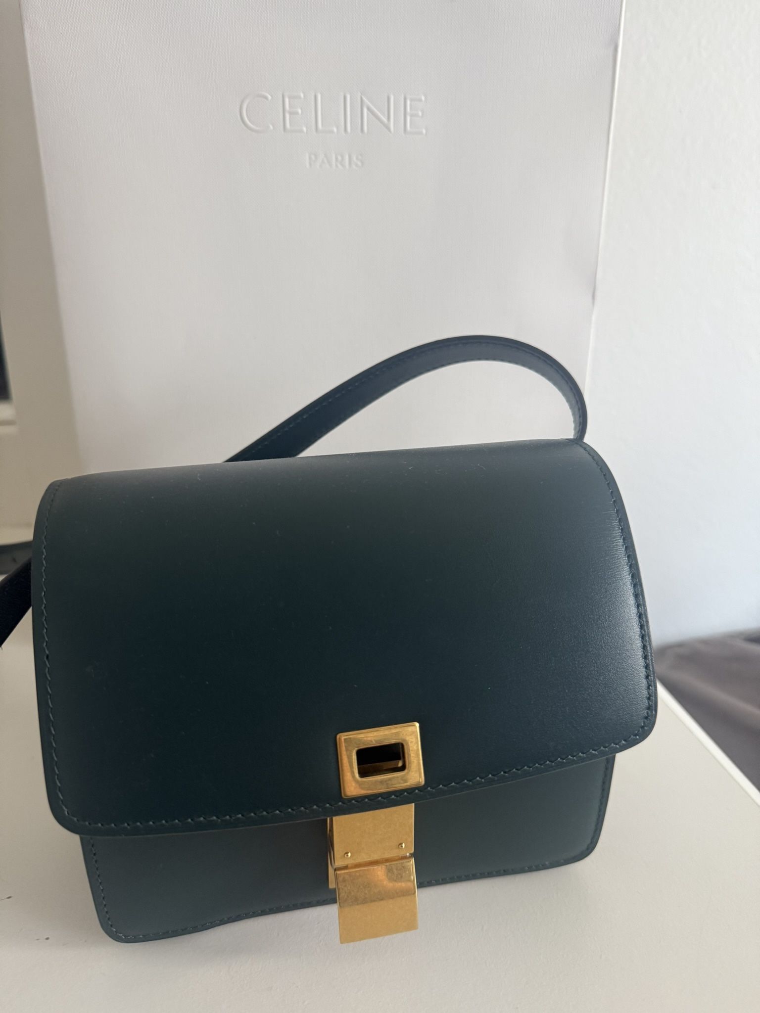 Celine Calfskin Small Classic Box Flap Bag
