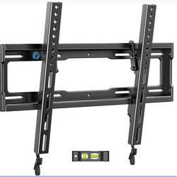 Pipishell Tilt TV Wall Mount Bracket Low Profile For Most 23-55 Inch LED LCD OLED 4K Flat Curved TVs Up To 99lbs Max VESA 400x400mm, 8° Tilting For An