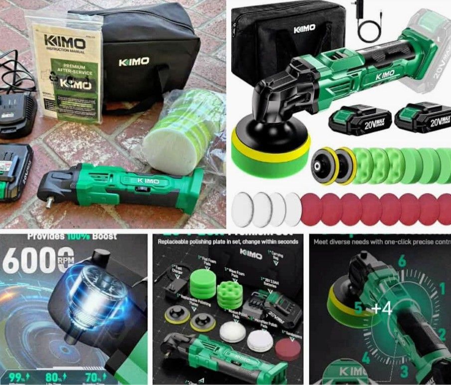 Kimco 20 Volt Cordless Buffer/Polisher 25 Pieces