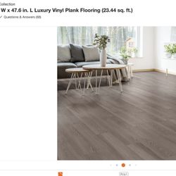 Home decorator collection Vynl planks hilltop 7.1 in w x 47 L Luxury plank flooring retail price $69 here only $45  each cs  3 3 cs total Sq Fts Massa