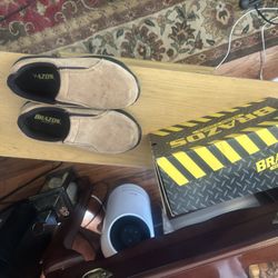 Steel Toe Work Shoes Leather Upper Size 8M Ladies For Sale Wore Wore 10 Days 