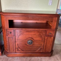 Entertainment Center Solid Wood Media Cabinet – 5 Star Hotel Quality by INDON