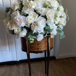 Huge Elegant Silk Flower Wedding Round Centerpiece White, Off white, Cream