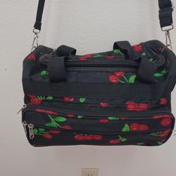 Cherries Mini Duffle Tote Bag 