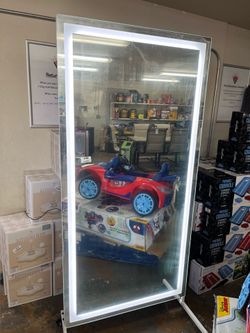 Home Gym LED Mirror on Wheels