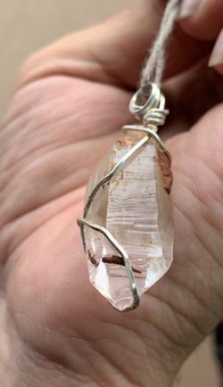 Water clear quartz crystal with all natural never altered hand mined in Utah USA still has clay on it for looks can be removed amazing clarity and na