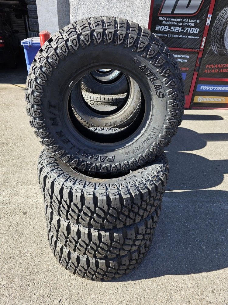 265/75R15 SET OF 4 NE WHITH INSTALLATION AND BALANCING