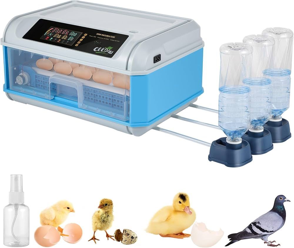 Incubators for Hatching Eggs, 12-16 Eggs Incubator with Automatic Egg Turning, Temperature and Humidity Control, Candling Function for Hatching
