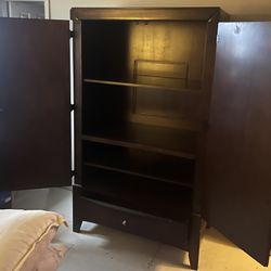 Solid Wood Armoire/wardrobe  ( Cherry) 